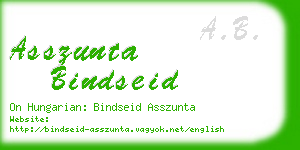 asszunta bindseid business card